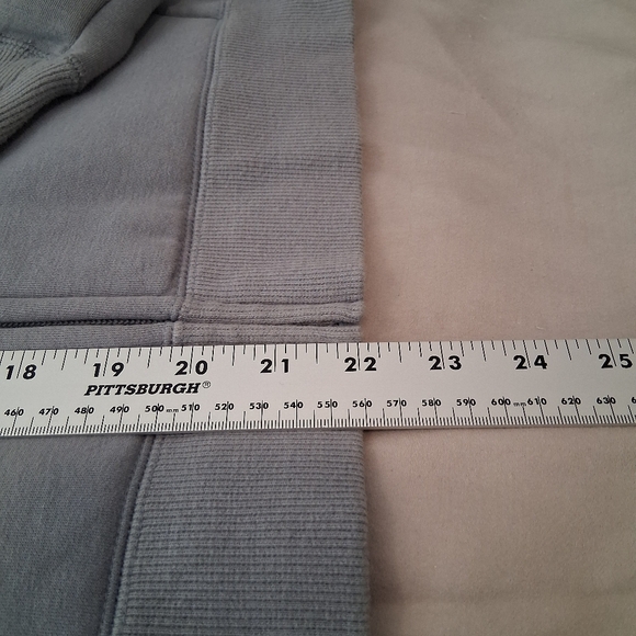 UNI QLO Full Zip Hoodie with Pockets : Small : Gray - Picture 6 of 11